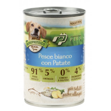 Professional Pets Pesce Bianco Patate 400gr