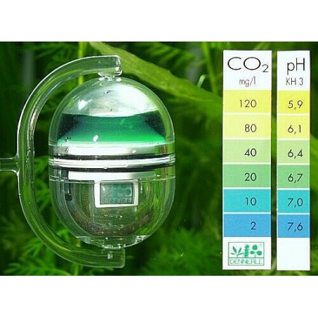 Misuratore a lunga durata di CO2 Correct + pH in acquario - Dennerle