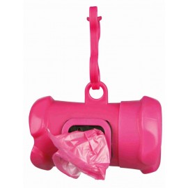 Distributore Sacchetti 15pz Rosa