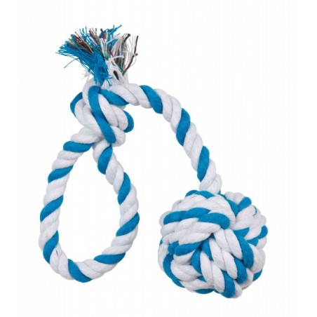 Corda gioco con palle intrecciate Azzurro 30 cm