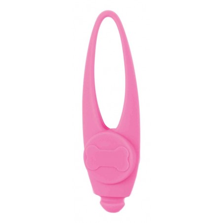 Flasher per cani in silicone rosa 11 cm