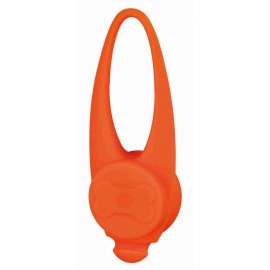 Flasher per cani in silicone arancione 8 cm