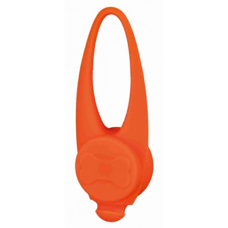 Flasher per cani in silicone arancione 8 cm