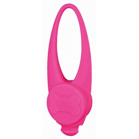 Flasher per cani in silicone rosa 8 cm